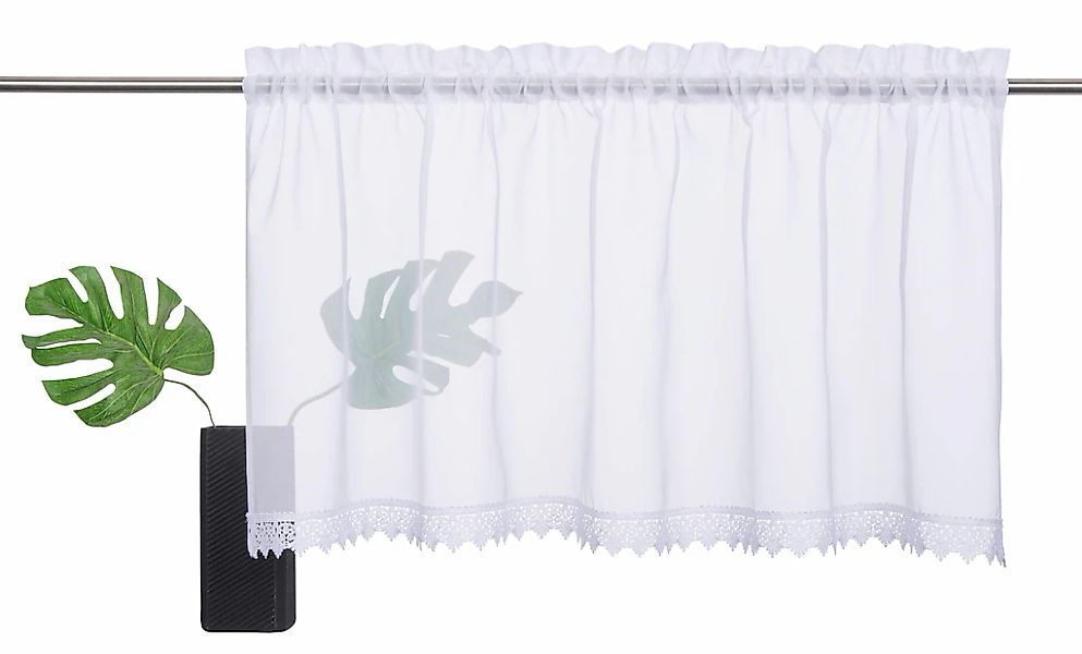 my home Scheibengardine Missy, Stangendurchzug (1 günstig online kaufen