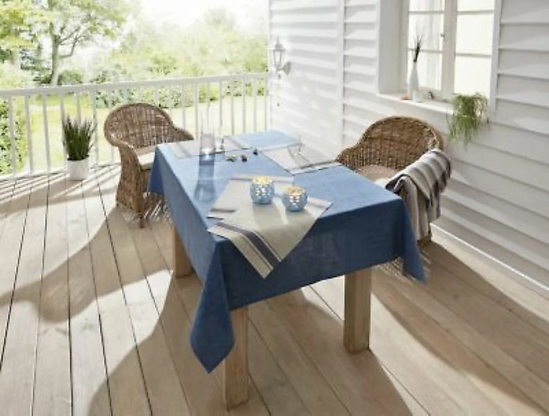 HOME Living Platzmatte SPAR-SET 2x Blue Line Platzsets beige günstig online kaufen