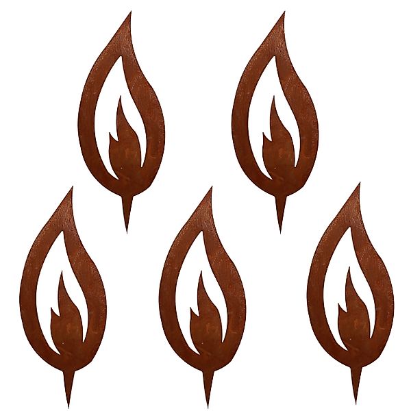 Rostikal Gartenstecker Flammen Dekostecker Weihnachten Deko günstig online kaufen