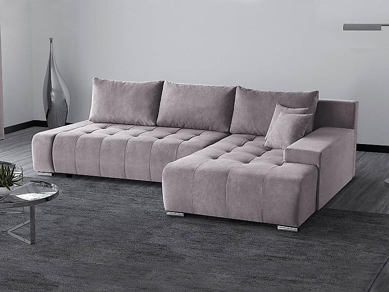 Beautysofa Ecksofa DRACO mit Schlaffunktion und günstig online kaufen