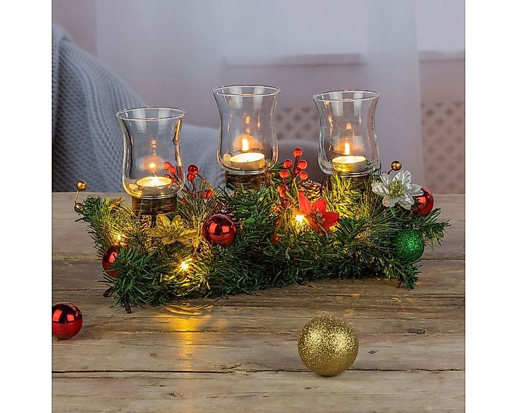 Gravidus Kerzenhalter 6 LED Kerzenhalter 3 Kerzen Weihnachten günstig online kaufen