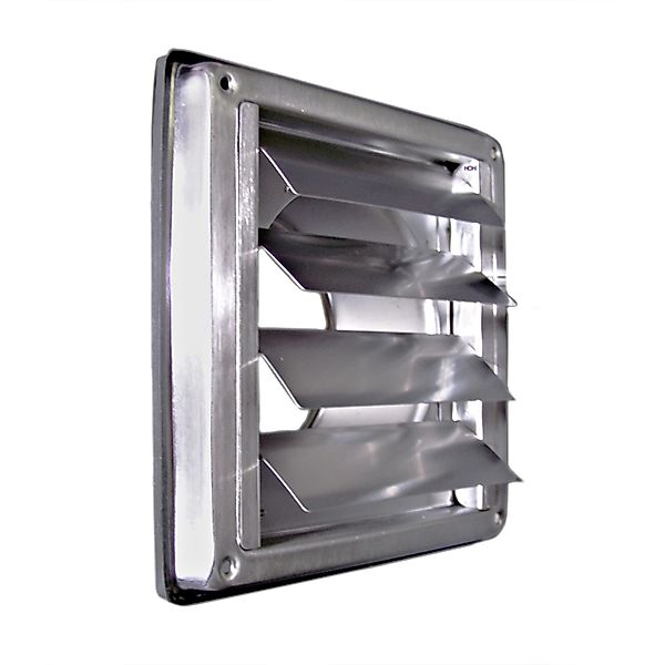 Häusler Lüftungsgitter LG-5010 Edelstahl DIN 100 Überdruck Lamellen Abluftg günstig online kaufen