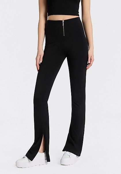 HUGO Blue Bootcuthose Nuflare mit Schlitzen am Innensaum, Flared Fit günstig online kaufen