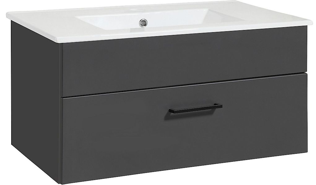 welltime Waschtisch Trento Light mit Keramik-Auflagebecken, 1 feste Blende günstig online kaufen