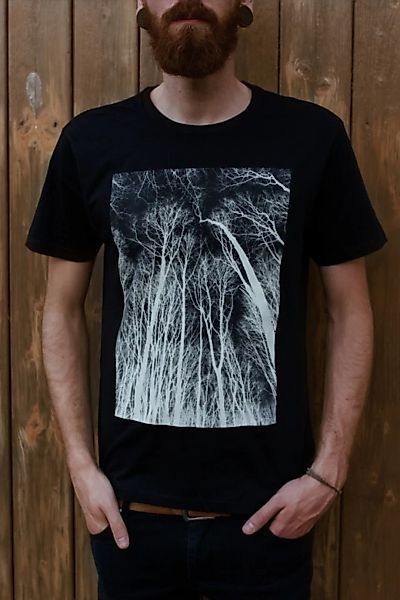 Herren T-shirt Mit Wald Forest #3 Aus 100% Biobaumwolle günstig online kaufen