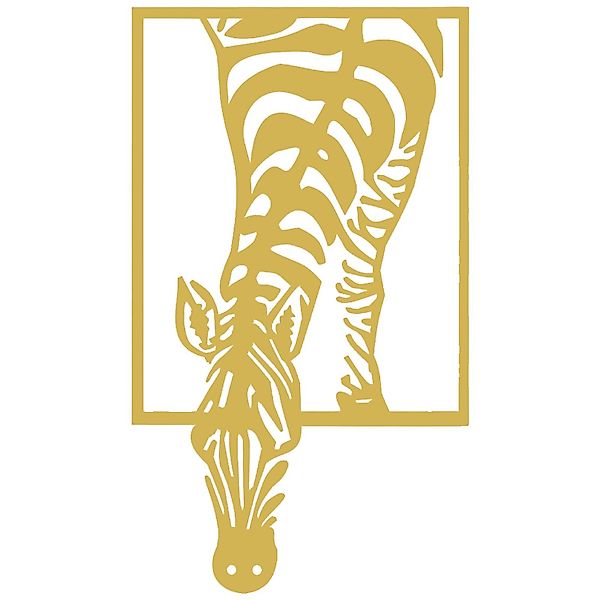 Jumpeak Wanddekoobjekt Zebra Metall Kunst Wanddekoration, günstig online kaufen