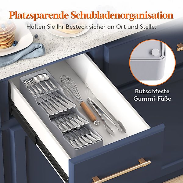 Lifewit Besteckeinsatz Besteckkasten klein für Küchen, günstig online kaufen