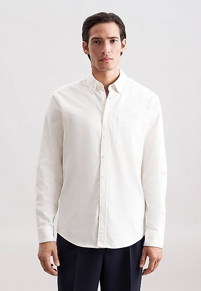 seidensticker Flanellhemd Regular 1/1 Button-Down-Kragen Uni günstig online kaufen