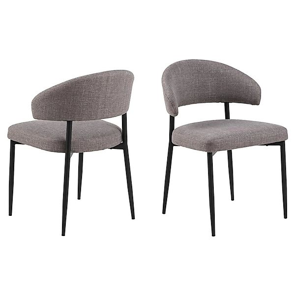 ACTONA GROUP Esszimmerstuhl "Edina, 2er-Set, Skandinavisches Design, weiche günstig online kaufen