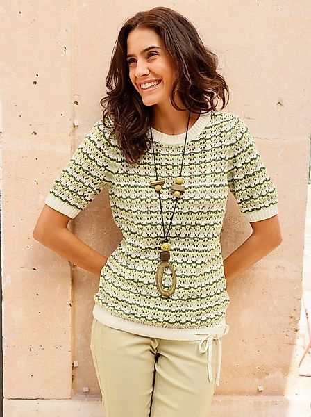 Witt Strickpullover Ajour-Pullover Kurzarm Ajour günstig online kaufen