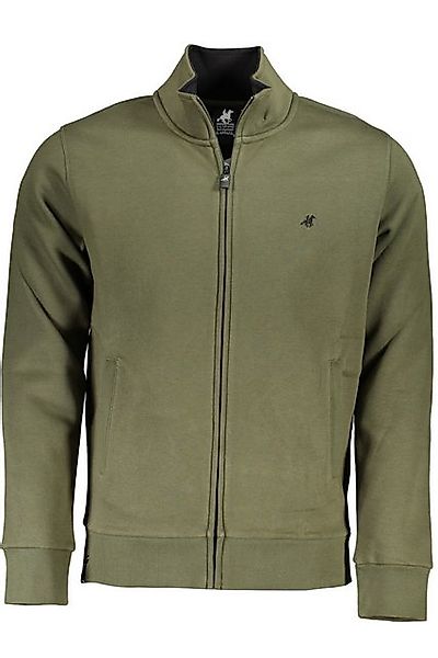 U.S. GRAND POLO Sweatshirt Grünes Herren-Sweatshirt mit Reißverschluss und günstig online kaufen