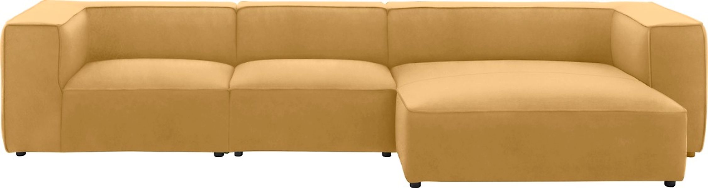 W.SCHILLIG Ecksofa »around-the-block«, mit eleganter Biese, mit Federkern, günstig online kaufen