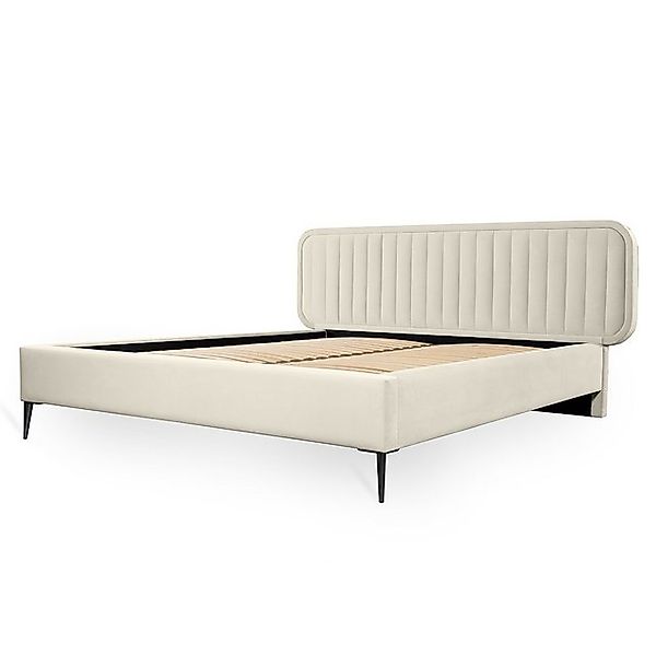 Fun Möbel Polsterbett Schlafzimmerbett MIAMI in Stoff (mit Lattenrost) günstig online kaufen