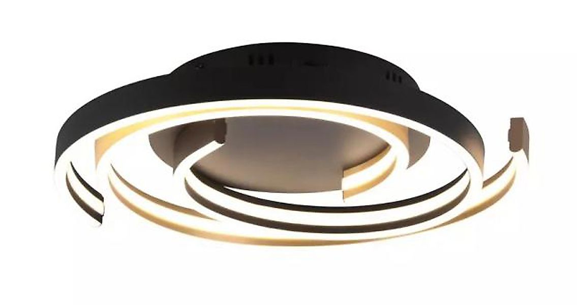 LED-Deckenleuchte inkl. Switch Dimmer Schwarz / Messing 1 Stück Metall Schw günstig online kaufen