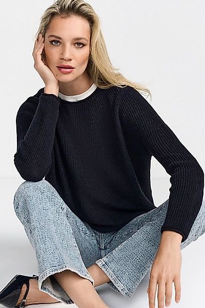 RICHROYAL Rundhalspullover Mit Rundhalsausschnitt günstig online kaufen