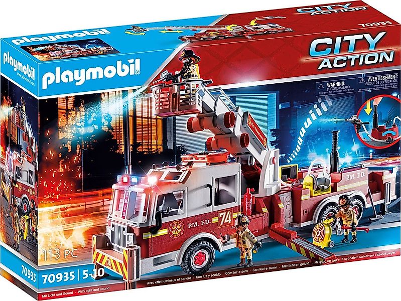 Playmobil® Feuerwehr-Fahrzeug: US Tower Ladder (70935), günstig online kaufen