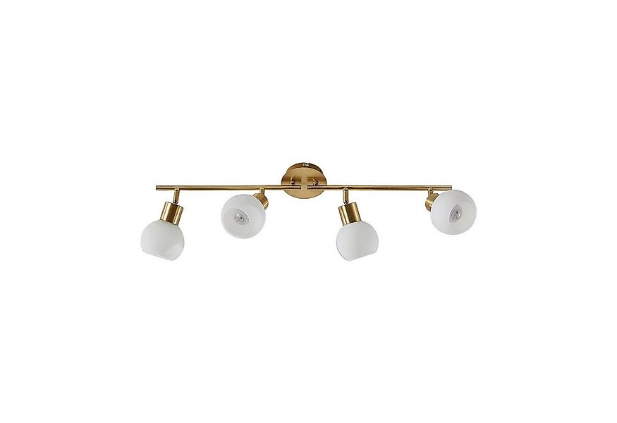 Lindby Deckenleuchten Elaina, Metall, Gold / Messing IP20, 4 x 8 W LED günstig online kaufen