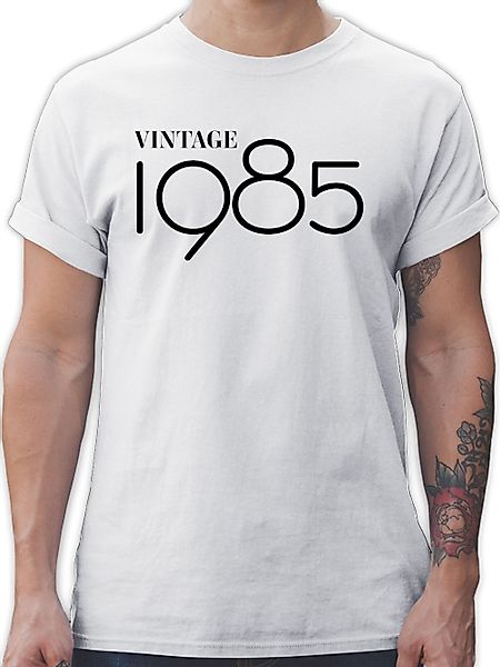 Shirtracer T-Shirt Vintage 1985 schwarz 40. günstig online kaufen