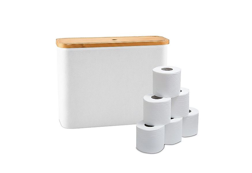 relaxdays Toiletten-Ersatzrollenhalter Toilettenpapier Aufbewahrung 12 Roll günstig online kaufen