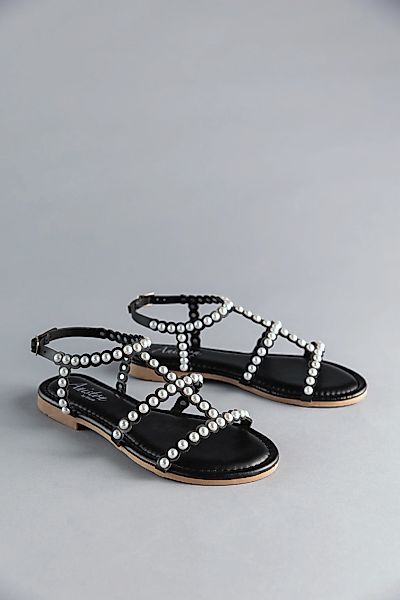 Aniston SHOES Riemchensandale, Sommerschuh, Sandale, Blockabsatz, Zierperle günstig online kaufen