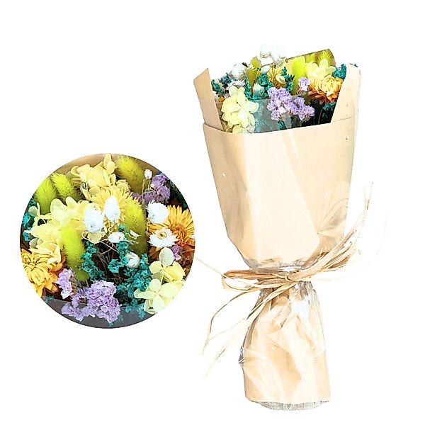 Trockenblume Trockenblumenstrauß Deko-Blumen im Boho-Stil Trockenblumen günstig online kaufen