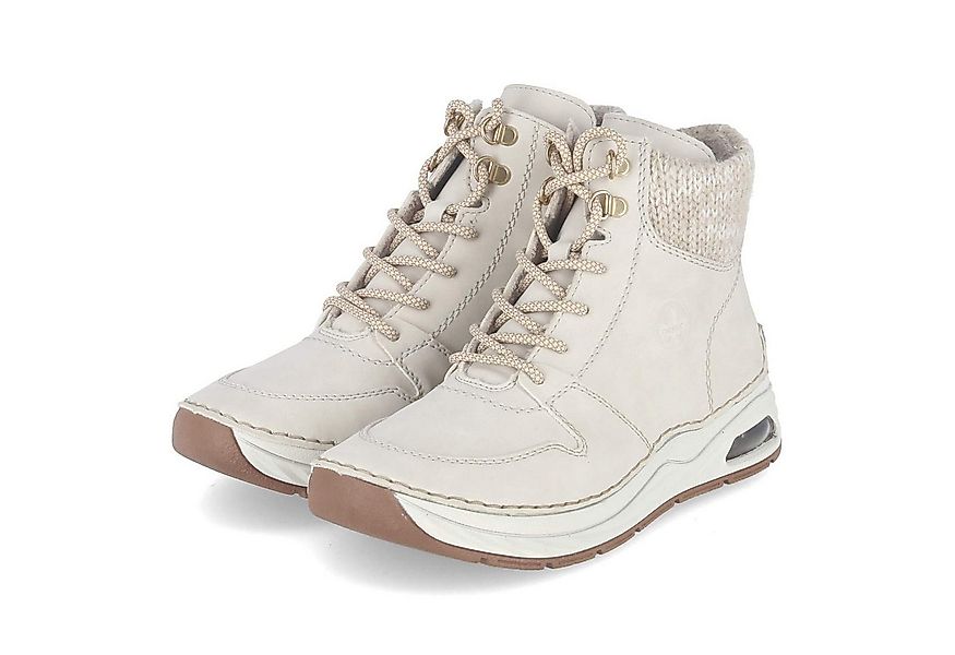 Rieker Rieker 44555-60 Damen Synthetik beige Schnürstiefel günstig online kaufen