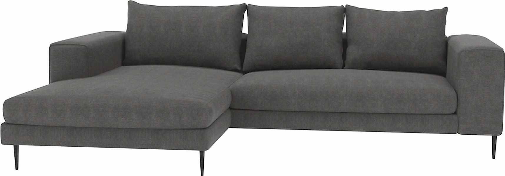Home affaire Ecksofa "Aurora, L-Form, mit extra breiter Recamiere, 324 x 17 günstig online kaufen