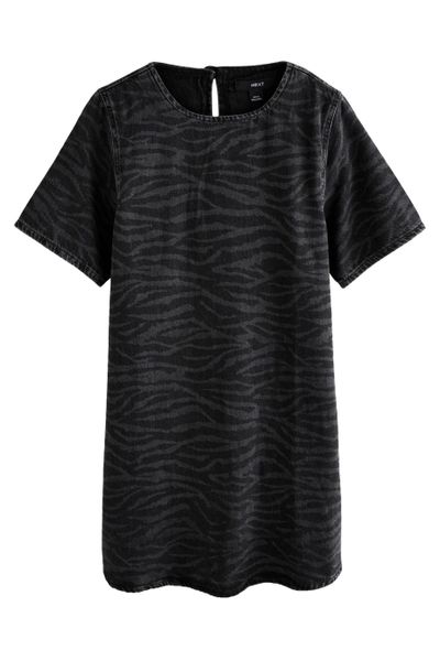 Next Jeanskleid Kurzärmeliges T-Shirt-Kleid aus Denim günstig online kaufen