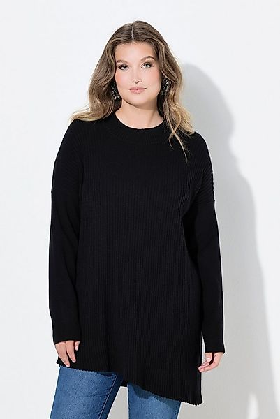MIAMODA Strickpullover Pullover lässige Passform asymmetrischer Saum günstig online kaufen