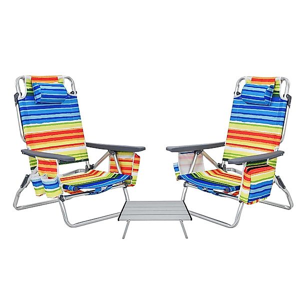 KOMFOTTEU Campingstuhl Strandstuhl (Set, 2 St), günstig online kaufen