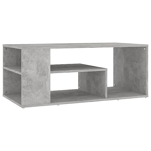 furnicato Couchtisch Betongrau 100x50x40 cm Holzwerkstoff günstig online kaufen