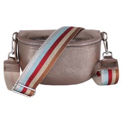 MIRROSI Bauchtasche mit GOLDENER Reißverschluss Damen, günstig online kaufen