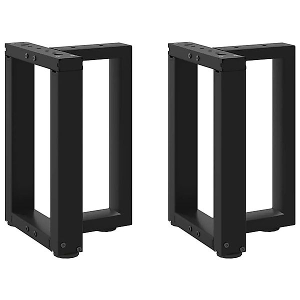vidaXL Couchtischbeine T-Form 2 Stk Schwarz 28x25x42-43 cm Stahl 4013020 günstig online kaufen