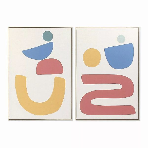 Bild Dkd Home Decor Leinwand Abstrakt Moderne (83 X 4,5 X 123 Cm) (2 Stück) günstig online kaufen