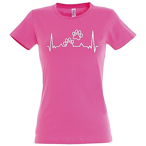 Youth Designz T-Shirt Heartbeat Hundepfoten Damen günstig online kaufen