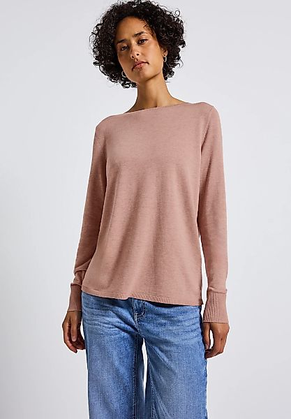STREET ONE Strickpullover mit U-Boot-Ausschnitt günstig online kaufen