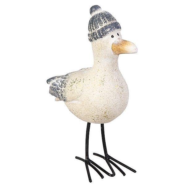 MICA Dekofigur Möwe mit Mütze -grau - ca. 13,5 x 6,7 x 17,6 cm - 1 Stück günstig online kaufen