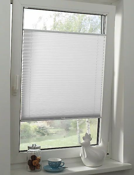 GARDINIA Plissee »Solid Plissee nach Maß« halbtransparent mit Bohren nach M günstig online kaufen