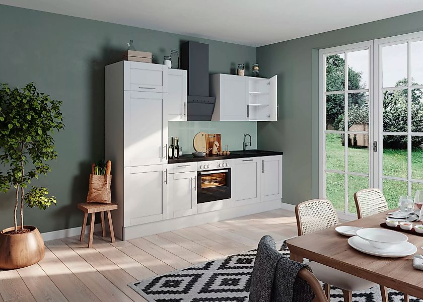 OPTIFIT Küche »Ahus«, 280 cm breit,wahlweise mit E-Geräten,MDF Fronten, Sof günstig online kaufen