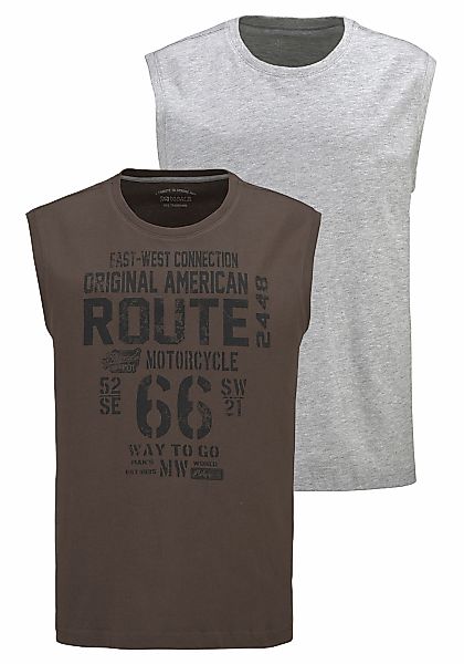 Mans World Muscleshirt, ärmellos, bedruckt, Rundhalsausschnitt, aus 100% Ba günstig online kaufen