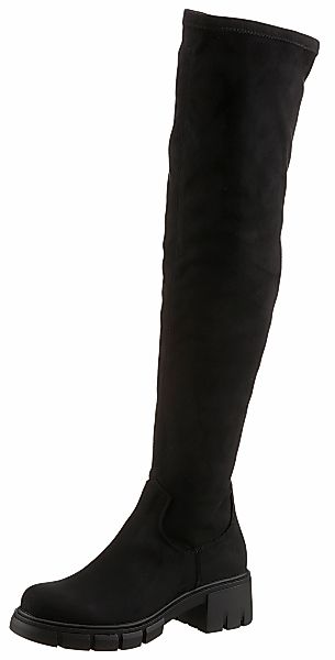 Aniston SHOES Overkneestiefel zum Schlupfen, mit kurzem Innen-Reißverschlus günstig online kaufen