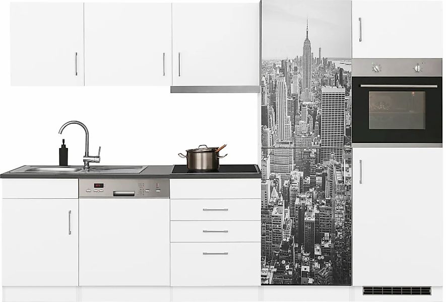 HELD MÖBEL Küchenzeile "Paris", mit E-Geräten, Breite 290 cm, wahlweise mit günstig online kaufen