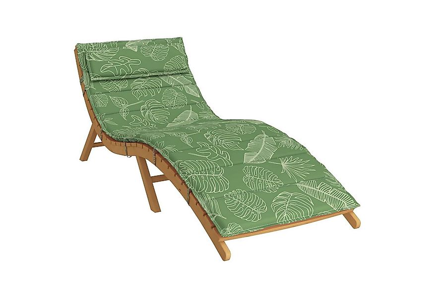 vidaXL Sitzauflage Sonnen-Lounger Kissen Grün 180 x 60 x 4 cm Oxford-Stoff, günstig online kaufen