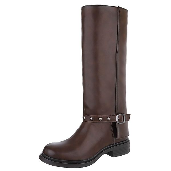 Ital-Design Modische Damenstiefel mit dekorativen Details günstig online kaufen