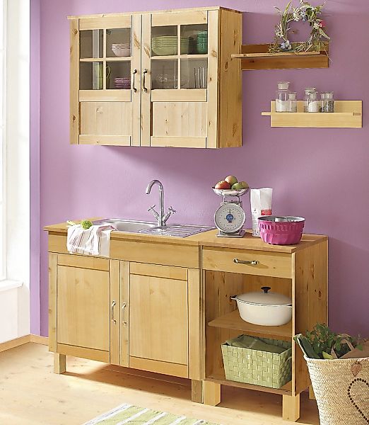 Home affaire Pantryküche "Alby" Breite 150 cm, in 2 Tiefen, ohne E-Geräte günstig online kaufen
