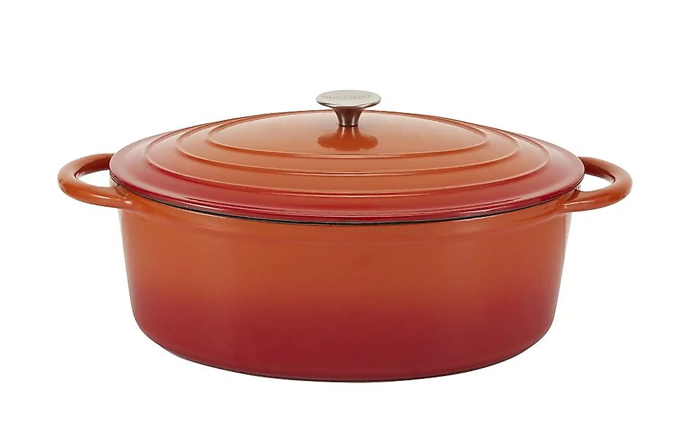 Meisterkoch Bräter  OPUS ¦ orange ¦ Gußeisen ¦ Maße (cm): B: 38 H: 14 Töpfe günstig online kaufen