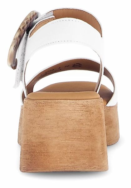Gabor Sandalette, Sommerschuh, Riemchensandale mit Plateau in Holzoptik günstig online kaufen