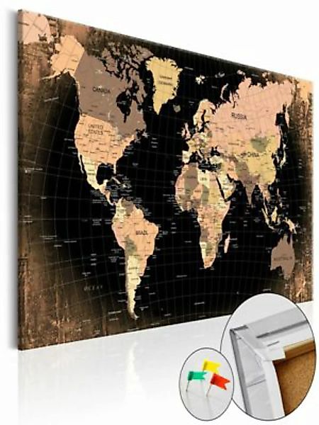 artgeist Pinnwand Bild Planet Earth [Cork Map] mehrfarbig Gr. 90 x 60 günstig online kaufen