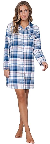 Pastunette Nachthemd Damen Flanell Schlafshirt (1-tlg) günstig online kaufen