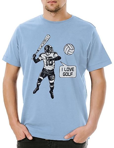 Urban Backwoods Print-Shirt I Love Golf Herren T-Shirt Baseball Basketball günstig online kaufen